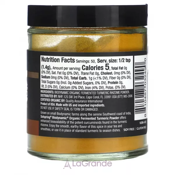 Dr. Mercola Solspring Fermented Turmeric Powder ĳ������ ������� 