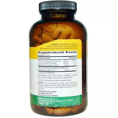 Country Life Buffered Vitamin C 1000 mg ĳ  