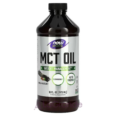 Now Foods Sports MCT Oil Vanilla Hazelnut   