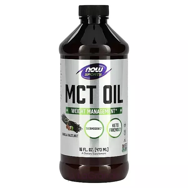 Now Foods Sports MCT Oil Vanilla Hazelnut ����������� ������� 