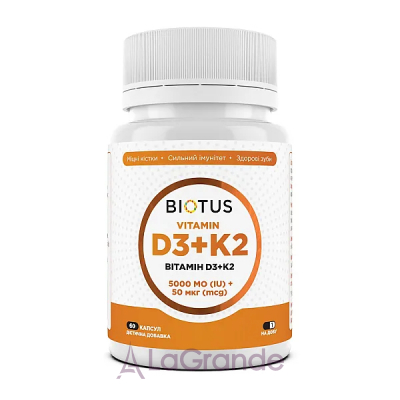 Biotus Vitamin D3+K2 5000 IU/50 mcg ĳ  