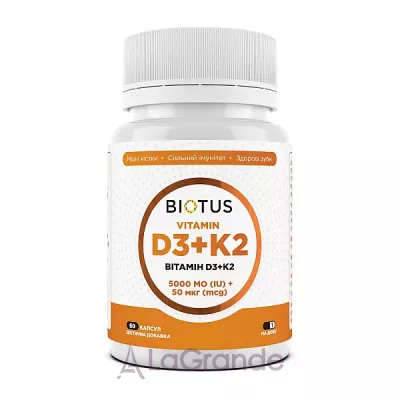 Biotus Vitamin D3+K2 5000 IU/50 mcg ĳ  