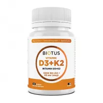 Biotus Vitamin D3+K2 5000 IU/50 mcg ����������� ������� "������� �3+�2", 5000 ��/50 ���