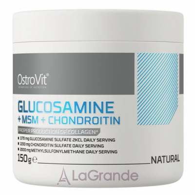 OstroVit Glucosamine+MSM+Chondroitin Natural ĳ  