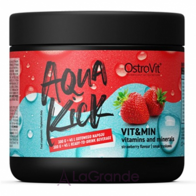 OstroVit Aqua Kick Vit&Min Strawberry ³-    