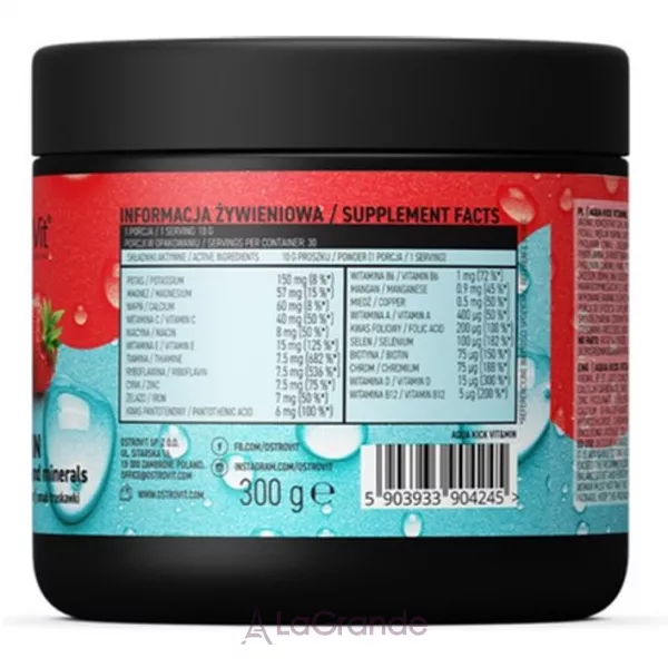 OstroVit Aqua Kick Vit&Min Strawberry ³������-���������� �������� � ������ ��������