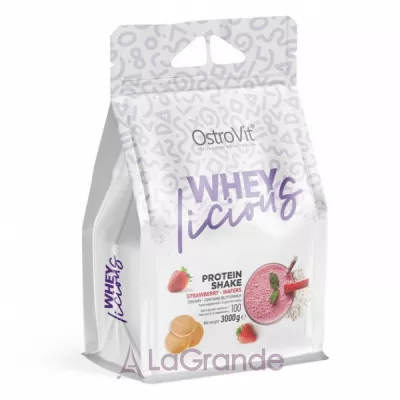 OstroVit WHEYlicious Protein Shake Strawberry Wafers   
