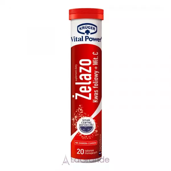 Kruger Iron + Folic Acid + Vitamin C ������ ������������ �������� ������ + ��볺�� ������� + ³���� ѻ