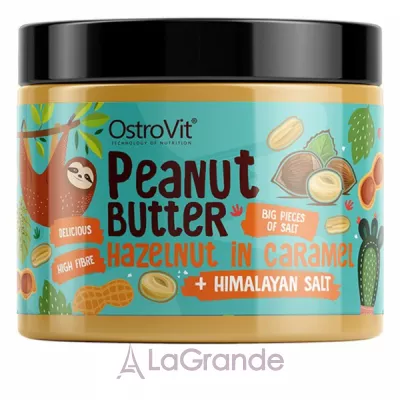 OstroVit 100% Peanut Butter Hazelnut in Caramel + Himalayan Salt        