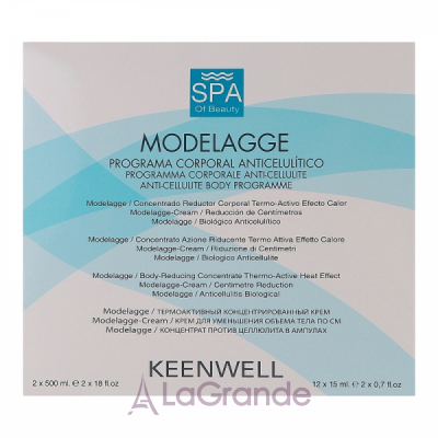 Keenwell Spa of Beauty Modelagge Anti-Cellulite Body Programme  ,   ᒺ  (b/cr/2x500ml + conc/12x15ml)