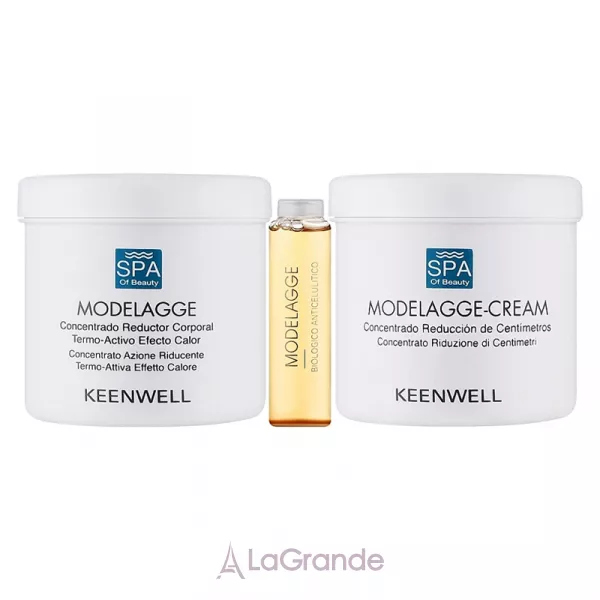 Keenwell Spa of Beauty Modelagge Anti-Cellulite Body Programme ��������� ������������, �� ������ �ᒺ�� ��� (b/cr/2x500ml + conc/12x15ml)