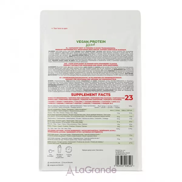 OstroVit Vegan Protein Blend Strawberry ���������� ������ 