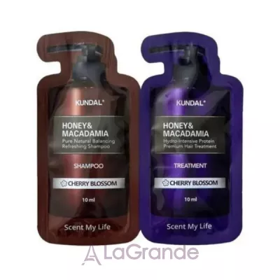 Kundal Honey & Macadamia Cherry Blossom      (shmp/10ml + h/cond/10ml)