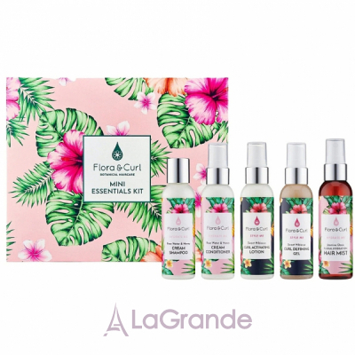 Flora & Curl Mini Essentials Kit �����, 5 ��������� (Shampoo 75ml+ Conditioner 75ml+ Lotion 75ml+ Defining Gel 75ml+ Hair Mist 75ml)