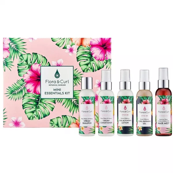 Flora & Curl Mini Essentials Kit �����, 5 ��������� (Shampoo 75ml+ Conditioner 75ml+ Lotion 75ml+ Defining Gel 75ml+ Hair Mist 75ml)
