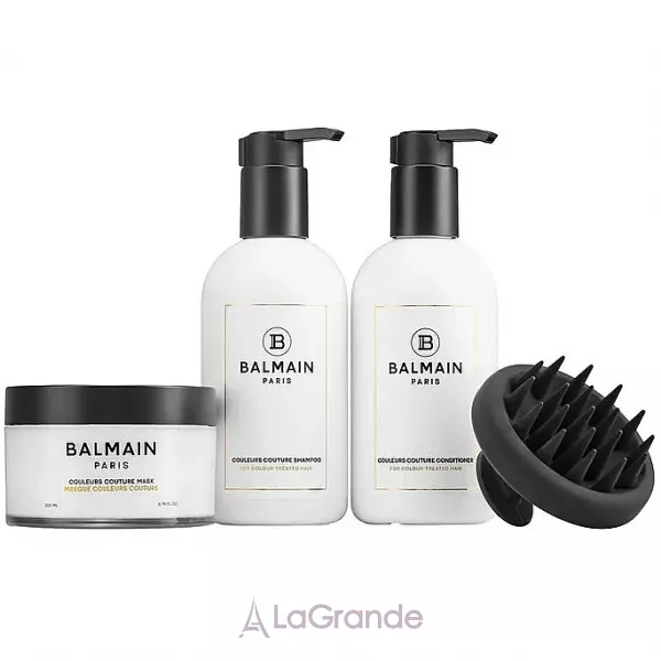 Balmain Paris Hair Couture Couleurs Couture Care Set ���� ��� ����������� ������� (shm/300ml + h/cond/300ml + h/mask/200ml + scalp/massager/1pc)
