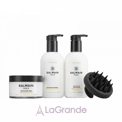 Balmain Paris Hair Couture Revitalizing Care Set     (shm/300ml + h/cond/300ml + h/mask/200ml + scalp/massager/1pc)
