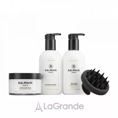 Balmain Paris Hair Couture Revitalizing Care Set     (shm/300ml + h/cond/300ml + h/mask/200ml + scalp/massager/1pc)