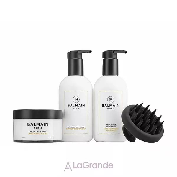 Balmain Paris Hair Couture Revitalizing Care Set ���� ��� ���������� ������� (shm/300ml + h/cond/300ml + h/mask/200ml + scalp/massager/1pc)