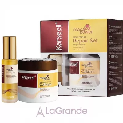 Karseell Maca Power Essence Repair Set       (mask/500ml + oil/50ml)