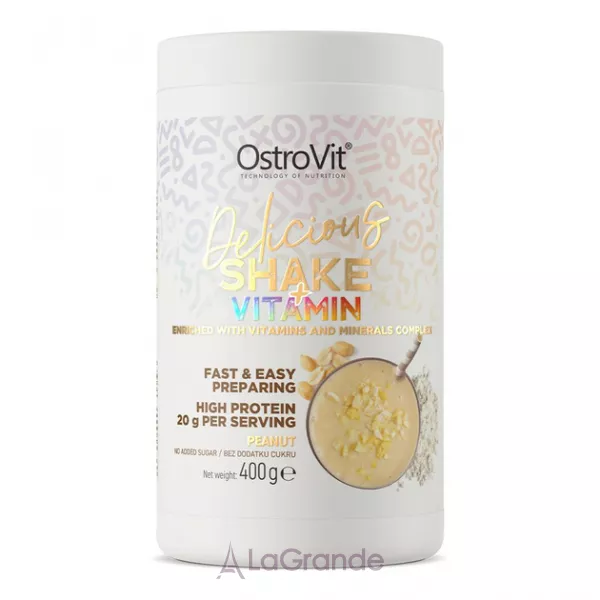 OstroVit Delicious Shake + Vitamin Peanut �������� ����� ��� ��������� � ���������� � ���������� 
