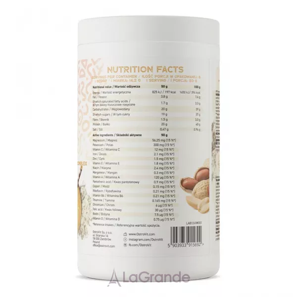 OstroVit Delicious Shake + Vitamin Peanut �������� ����� ��� ��������� � ���������� � ���������� 