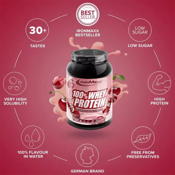 IronMaxx 100% Whey Protein Cherry Yoghurt ������������ ������� 