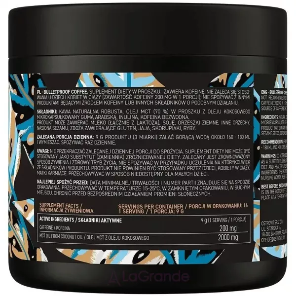 OstroVit Bulletproof Coffee Natural ���������, ��� �������� �������