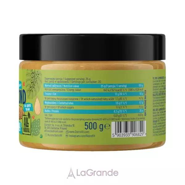 OstroVit 100% Almond Butter Crunchy ���������� �����