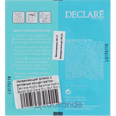 Declare Hydro Balance Hydro Boost Duo Care Fluid     