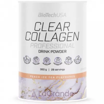 Biotech USA Clear Collagen Professional Drink Powder Peach Ice Tea      ' 