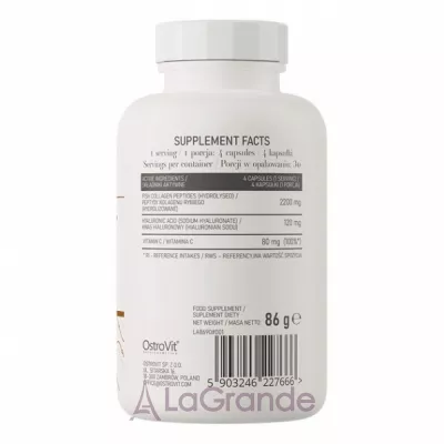 OstroVit Marine Collagen + Hyaluronic Acid + Vitamin C   
