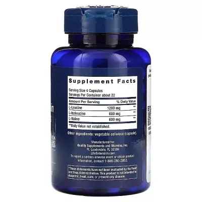 Life Extension Branched Chain Amino Acids (BCAA) ĳ  