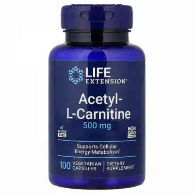 Life Extension Acetyl-L-Carnitine, 500 mg ĳ  
