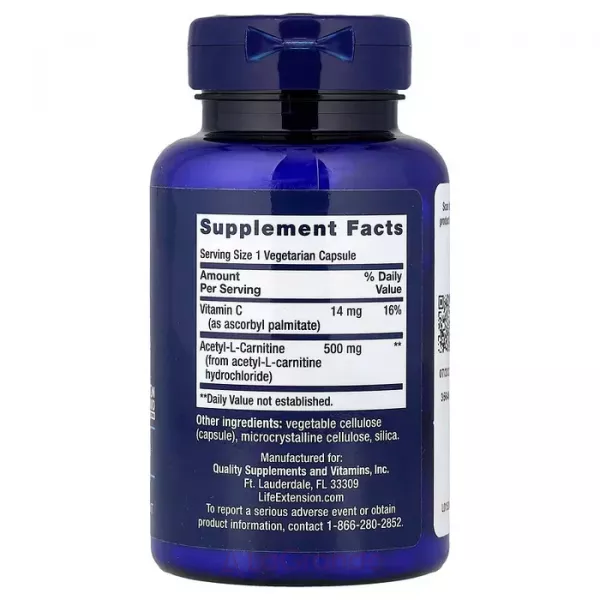 Life Extension Acetyl-L-Carnitine, 500 mg ĳ������ ������� 