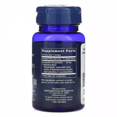 Life Extension Astaxanthin With Phospholipids 4 mg   