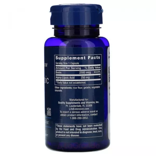 Life Extension Alpha-Lipoic Acid with Biotin ĳ������ ������� 