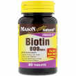 Mason Natural Biotin 800 mcg 60pcs