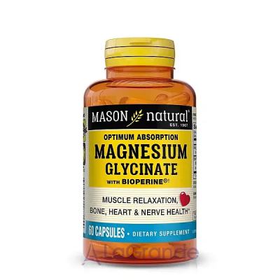 Mason Natural Magnesium Glycinate with Bioperine ĳ  