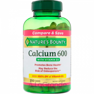 Nature's Bounty Calcium 600 with Vitamin D3   