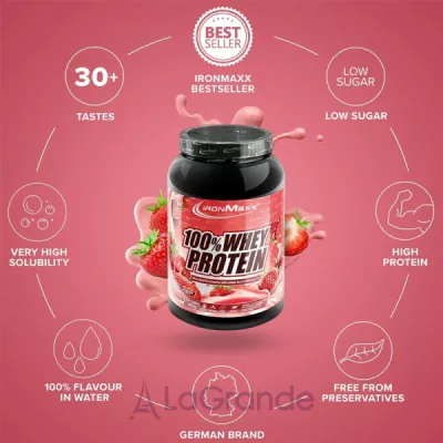 IronMaxx 100% Whey Protein Strawberry   