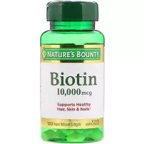 Nature's Bounty Biotin 10000 mcg ĳ������ ������� ��� �������, ���� �� ����� "������", 10000 ���