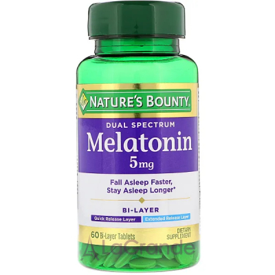 Nature's Bounty Melatonin Dual Spectrum 5 mg ĳ  