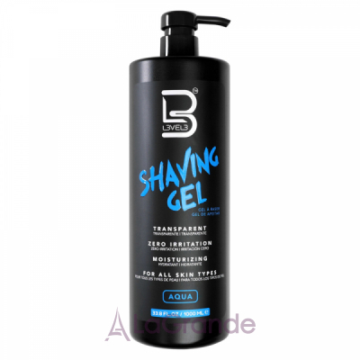 Level3 Transparent Shaving Gel Aqua    