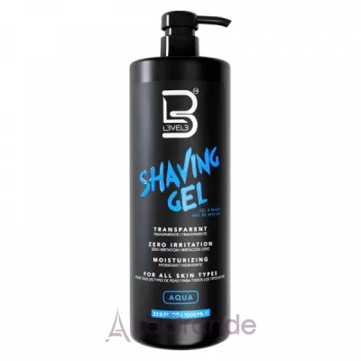 Level3 Transparent Shaving Gel Aqua    