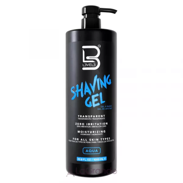 Level3 Transparent Shaving Gel Aqua ���� ��� ������ ��������������