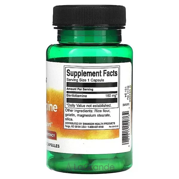 Swanson Benfotiamine 160 mg ĳ������ ������� 