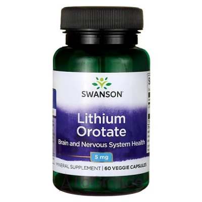 Swanson Lithium Orotate 5 mg ĳ  