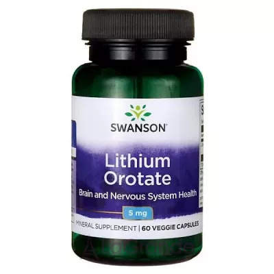 Swanson Lithium Orotate 5 mg ĳ  