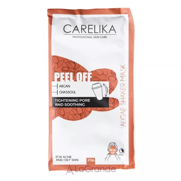 Carelika Peel Off Algae Shaker Mask Argan-Ghassoul ����������� �����-������ ��� ���� � ��������� ������ � ������������ ������